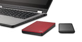Seagate 1TB Backup Plus Slim Portable Drive - USB 3.0 - Red