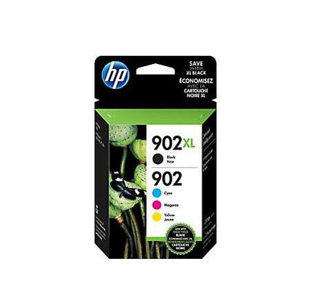 HP 902XL/902 High Yield Black and Standard C/M/Y Color Ink Cartridges T0A39AN