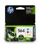 HP 564 Cyan, Magenta & Yellow Original Ink Cartridges, 3 Cartridges (N9H57FN)