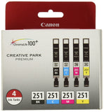 Canon (PIXMA MX922) CLI-251 - Black, Cyan, Magenta, Yellow - 4 color pack