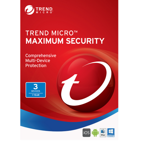Trend Micro Maximum Security (2020) - 1-Year / 3-Device